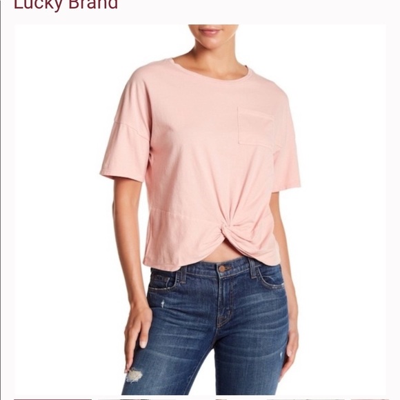 Lucky Brand Twist Front Tee size medium - Picture 1 of 8